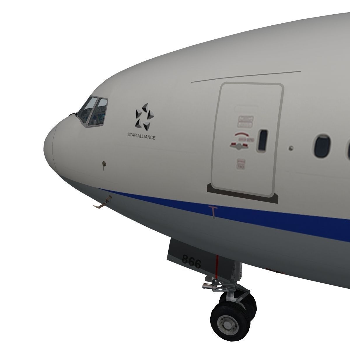 Boeing 777-200ER All Nipon Airways ANA 3D model_12