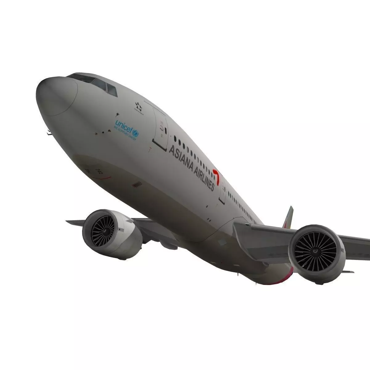 Boeing 777-200ER Asiana Airlines 3D model
