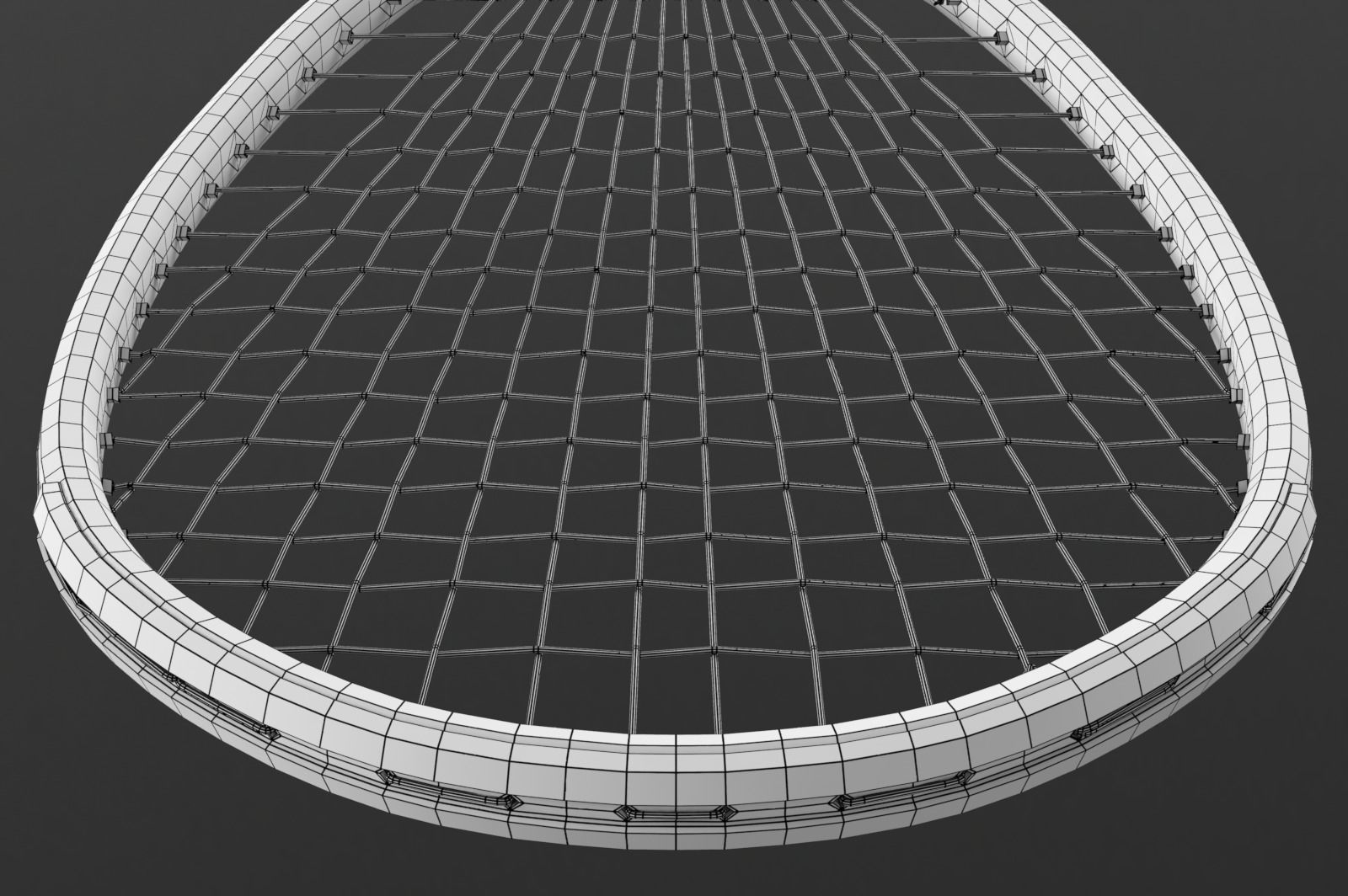 Squash racket 3D model_8