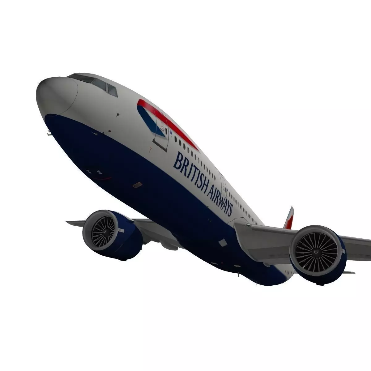 Boeing 777-200ER British Airways 3D model