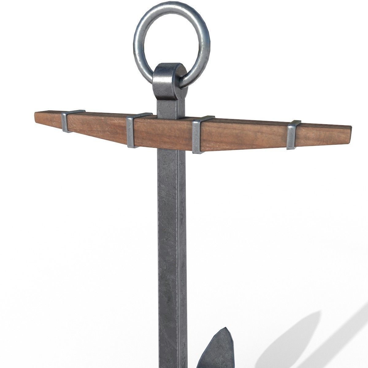 Historical Anchor PBR low poly Low-poly 3D model_5