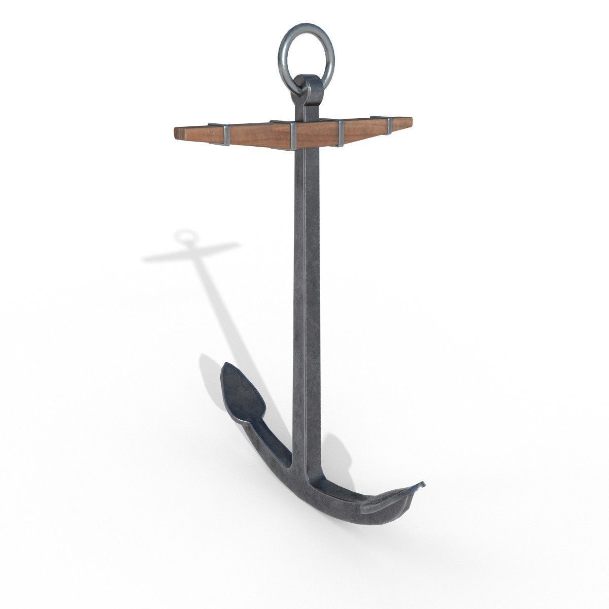 Historical Anchor PBR low poly Low-poly 3D model_2