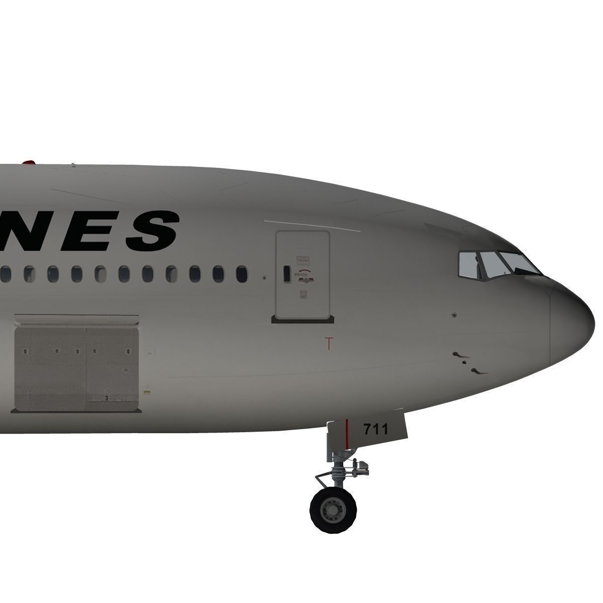 Boeing 777-200ER Japan Airlines JAL 3D model_14