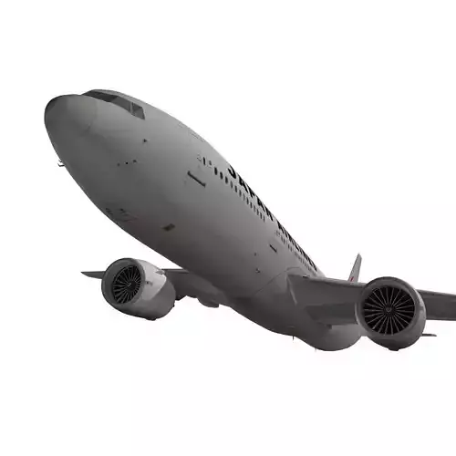 Boeing 777-200ER Japan Airlines JAL 3D model