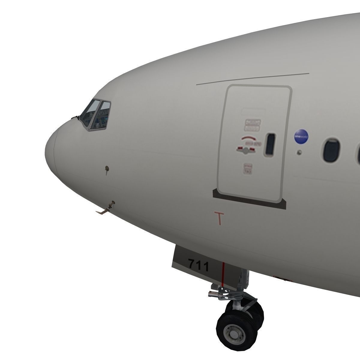 Boeing 777-200ER Japan Airlines JAL 3D model_11