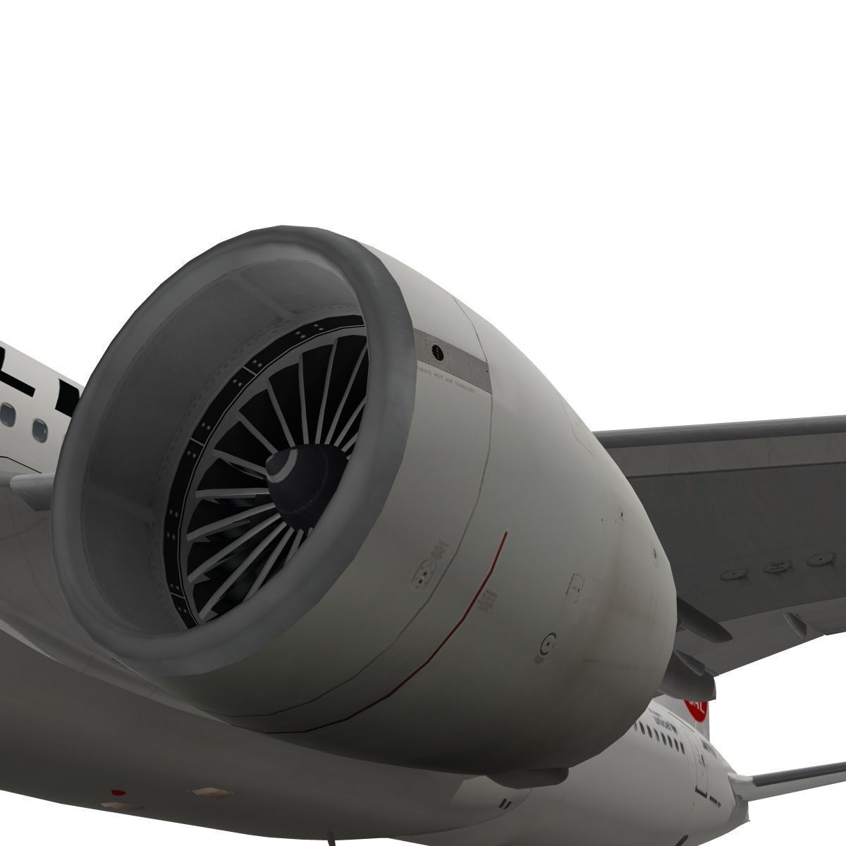 Boeing 777-200ER Japan Airlines JAL 3D model_9