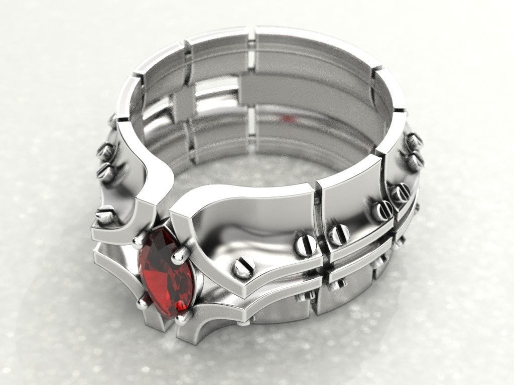 Ring bolted plates 3D print model_13