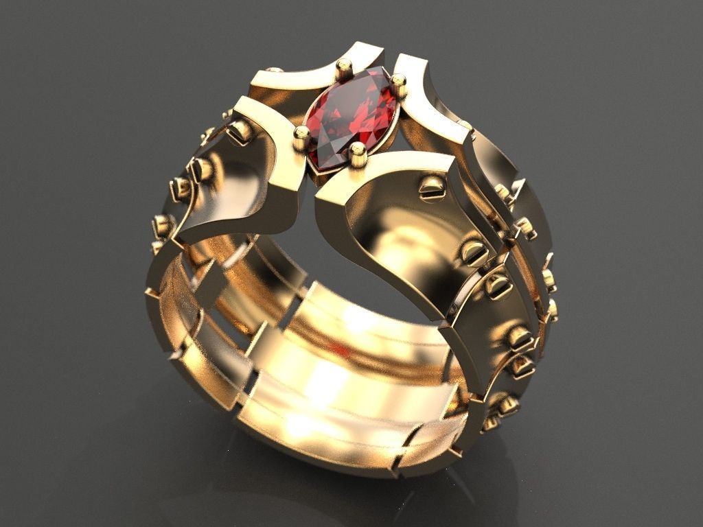Ring bolted plates 3D print model_7