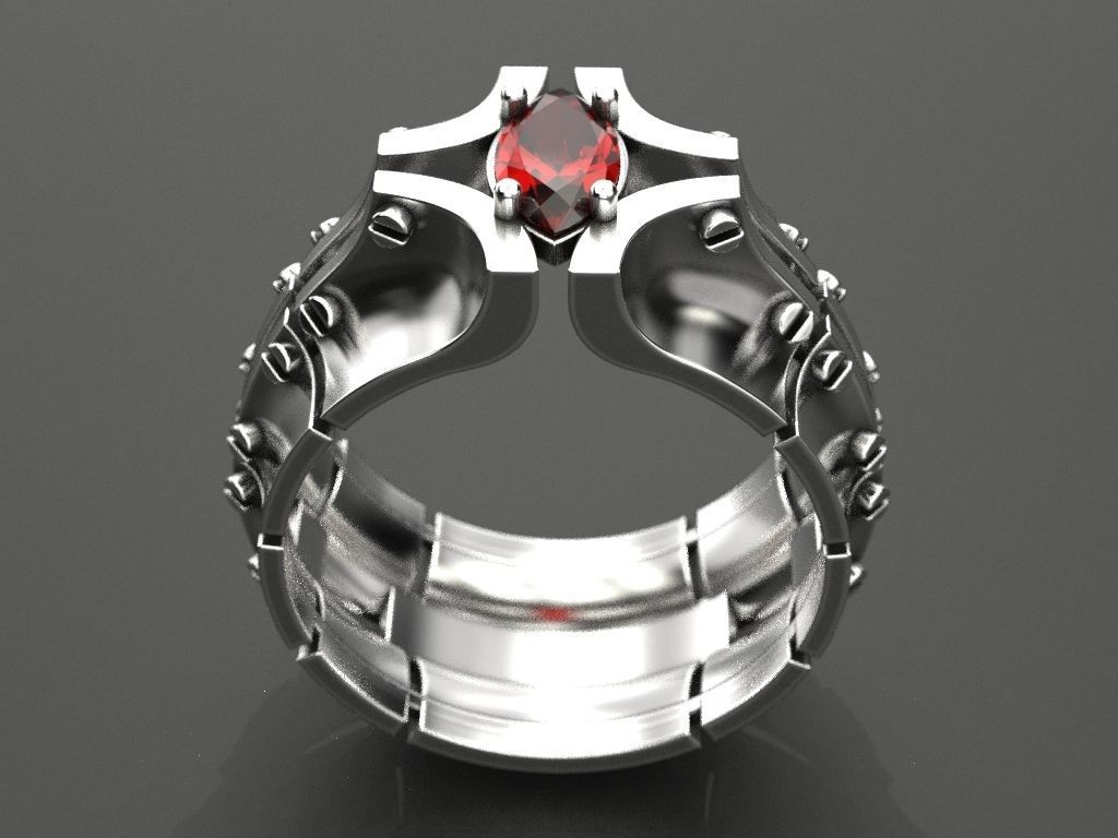 Ring bolted plates 3D print model_2