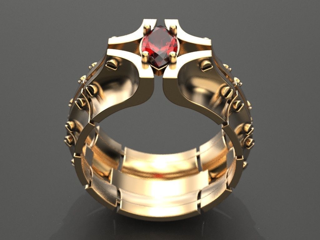 Ring bolted plates 3D print model_9