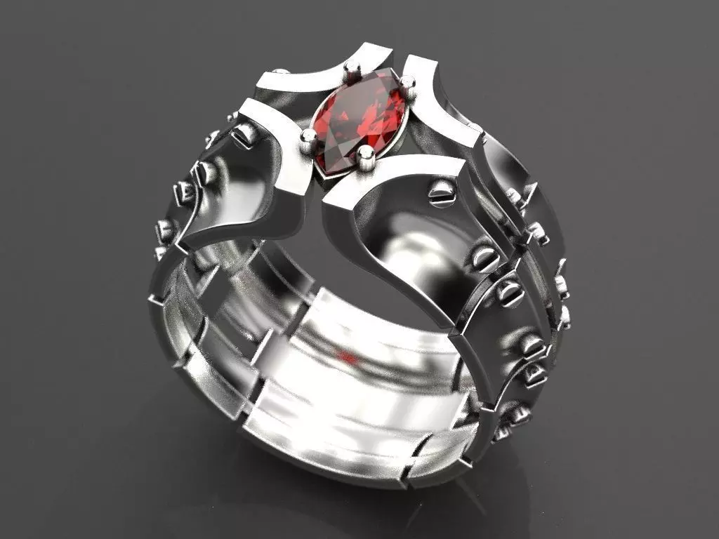 Ring bolted plates 3D print model_0
