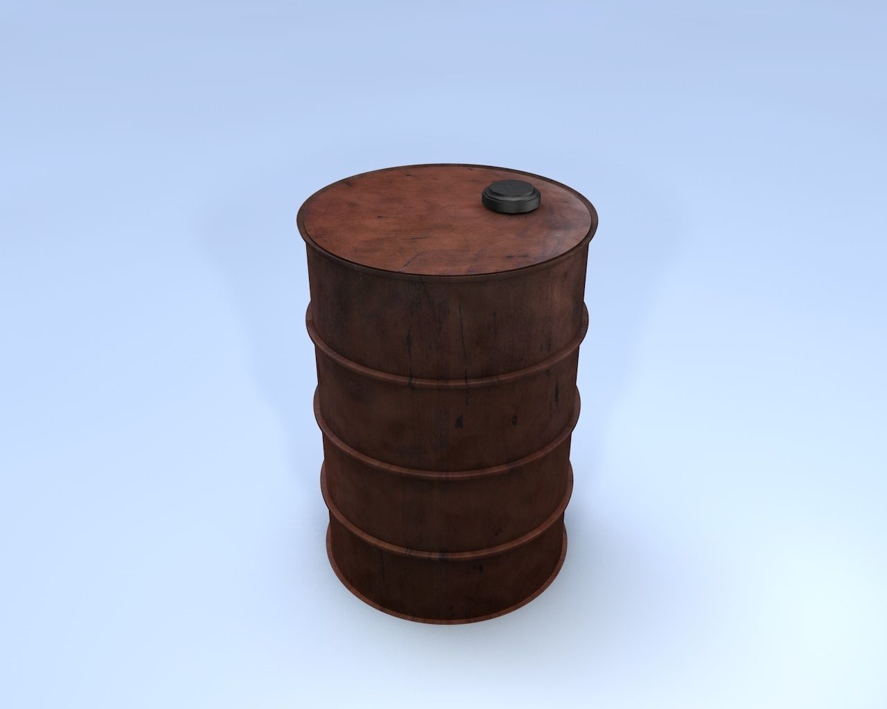 Oil Barrel 3D model_1