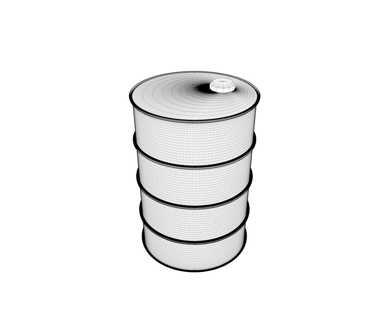 Oil Barrel 3D model_2