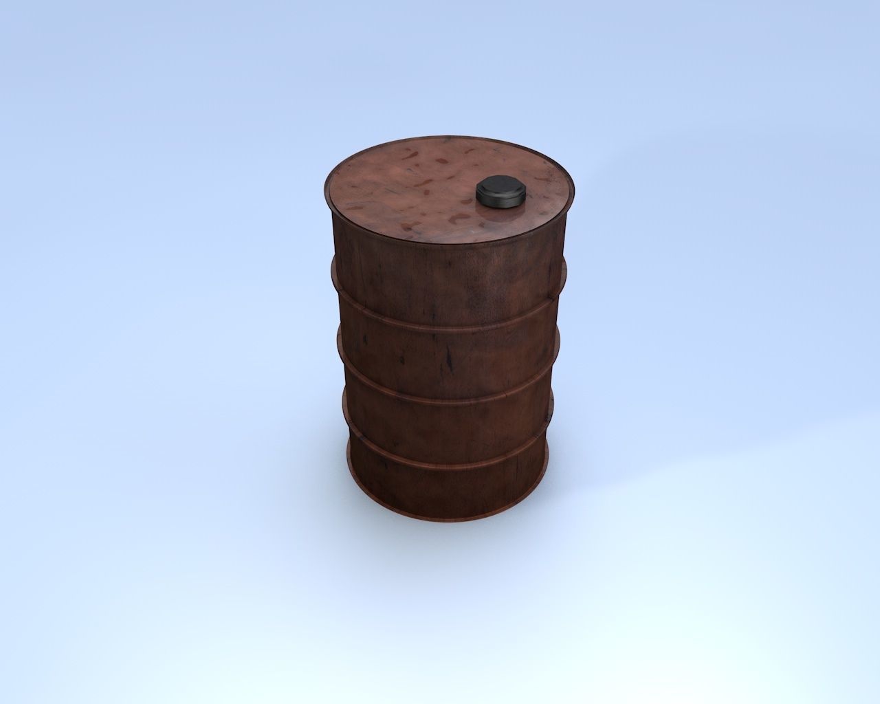 Oil Barrel 3D model_4