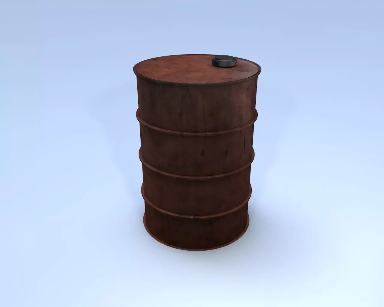 Oil Barrel 3D model_0