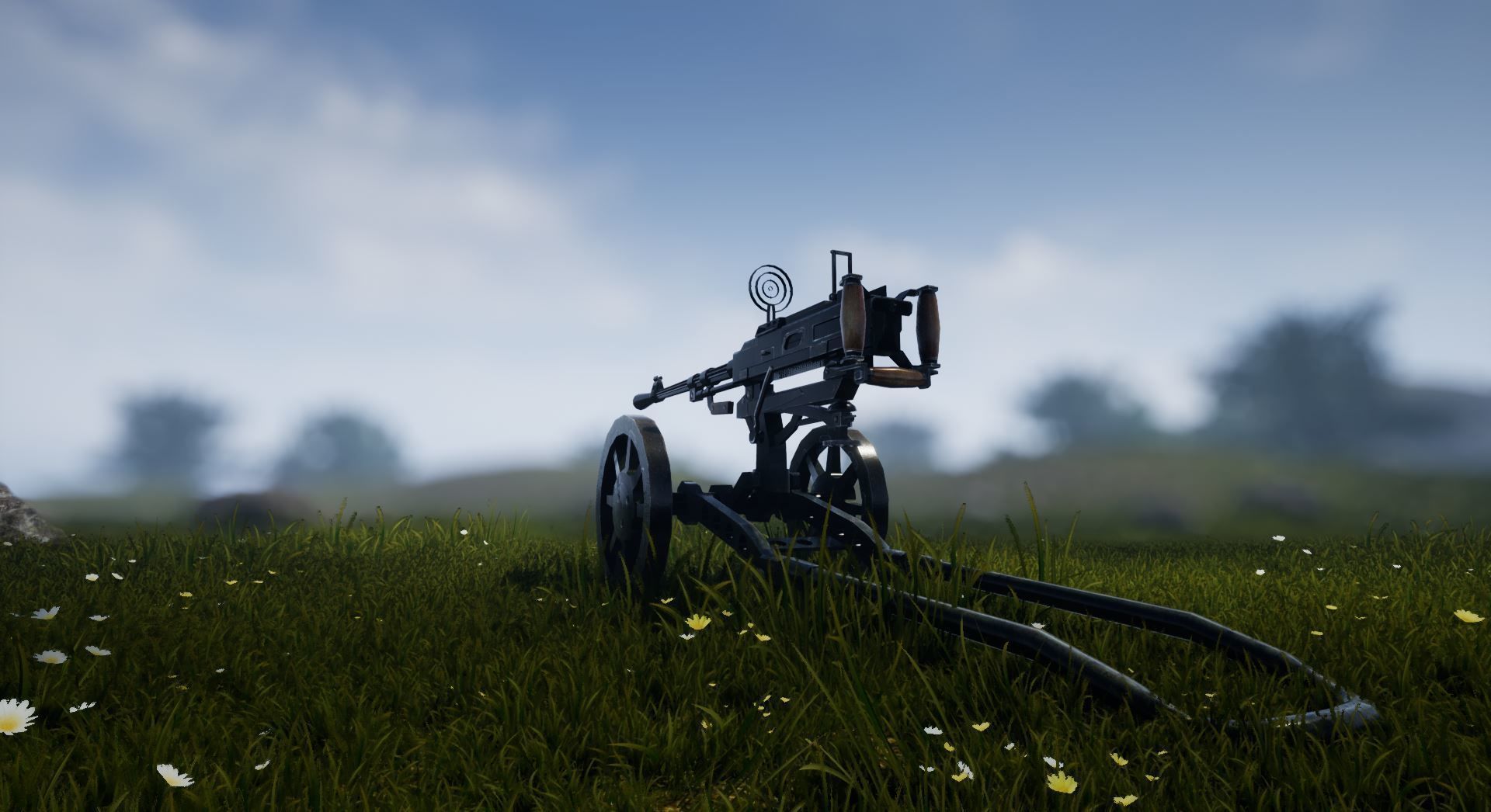 Gun Unreal Unity Ready Low-poly 3D model_6