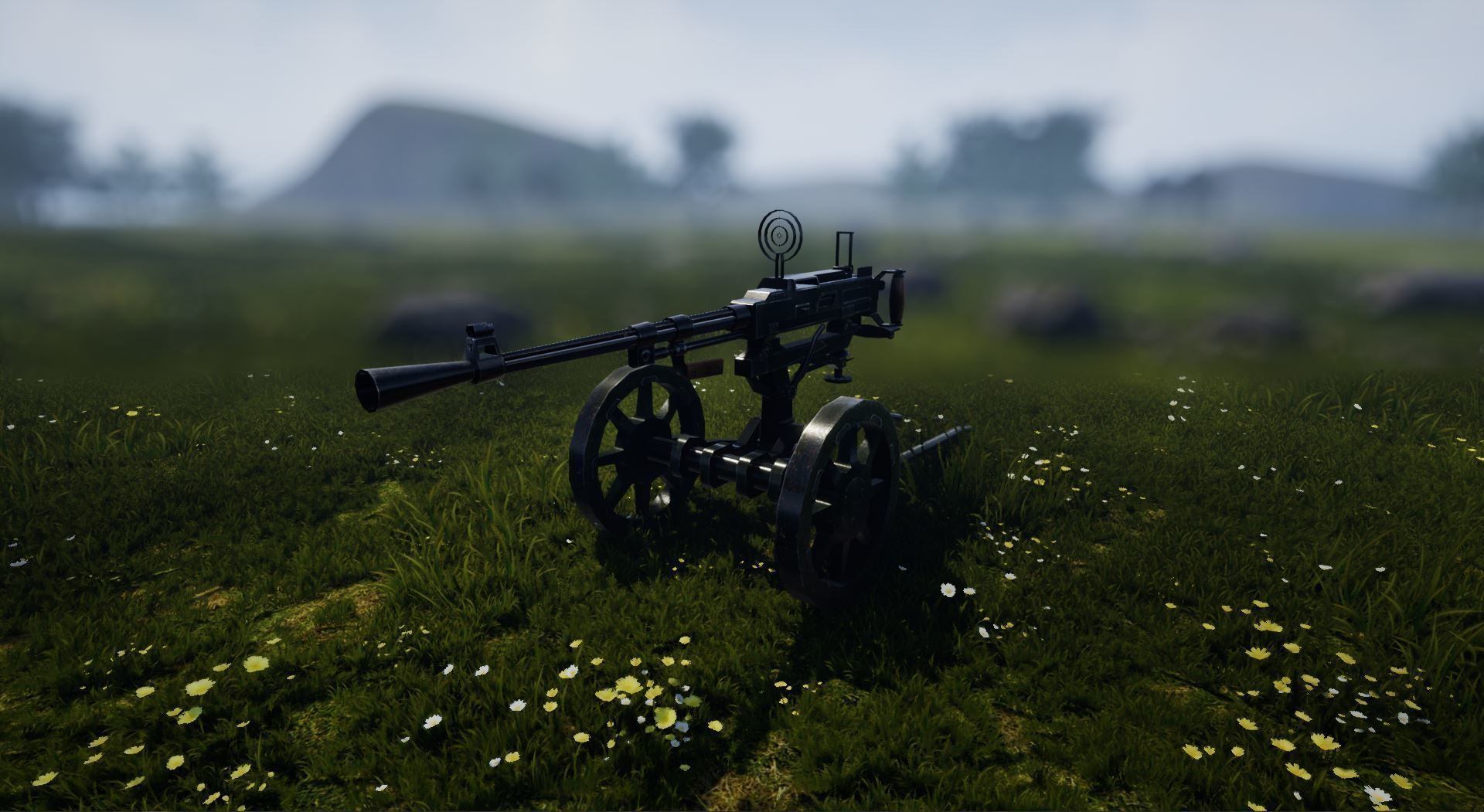 Gun Unreal Unity Ready Low-poly 3D model_5