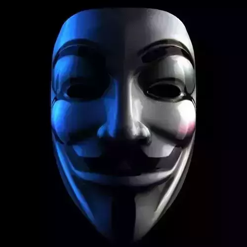 ANONYMOUS MASK GUY FAWKES LEGION  3D model