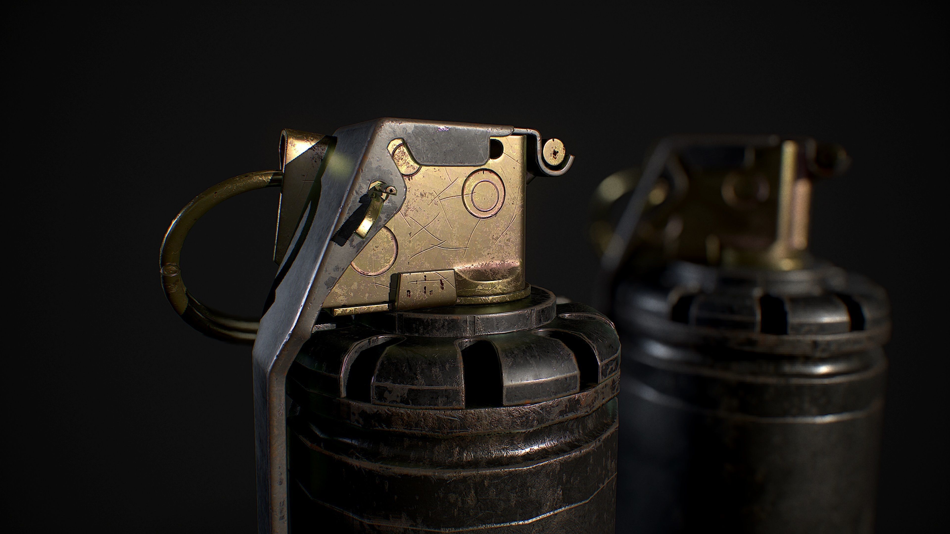 FlashBang 7290 Low-poly 3D model_6