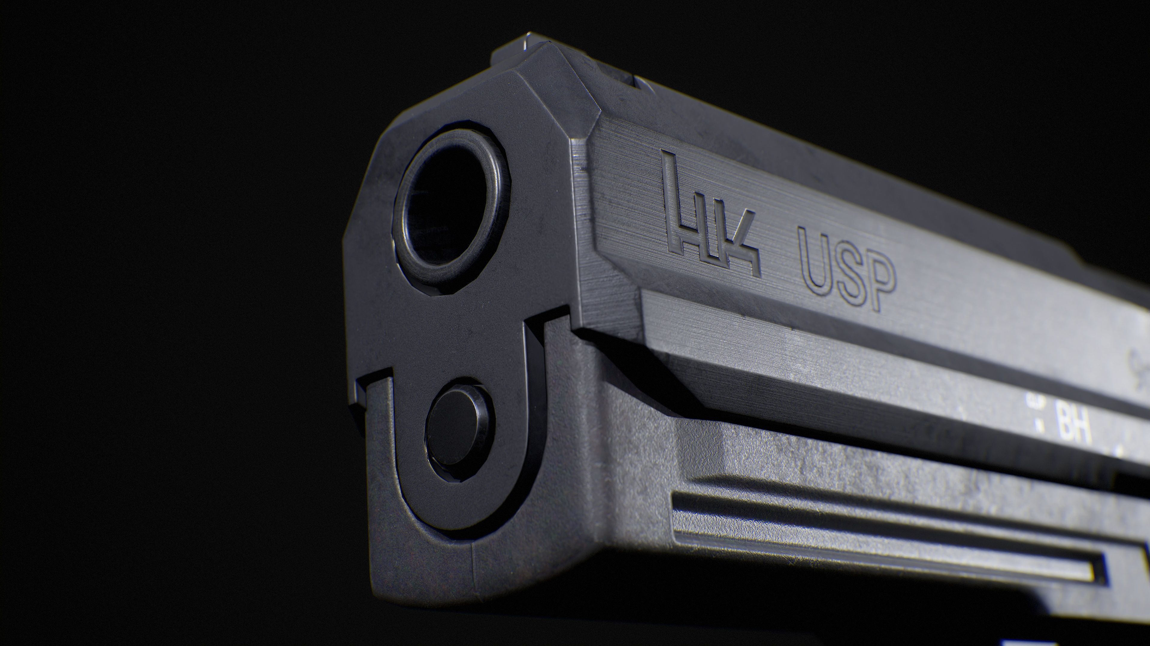 HK USP Low-poly 3D model_12