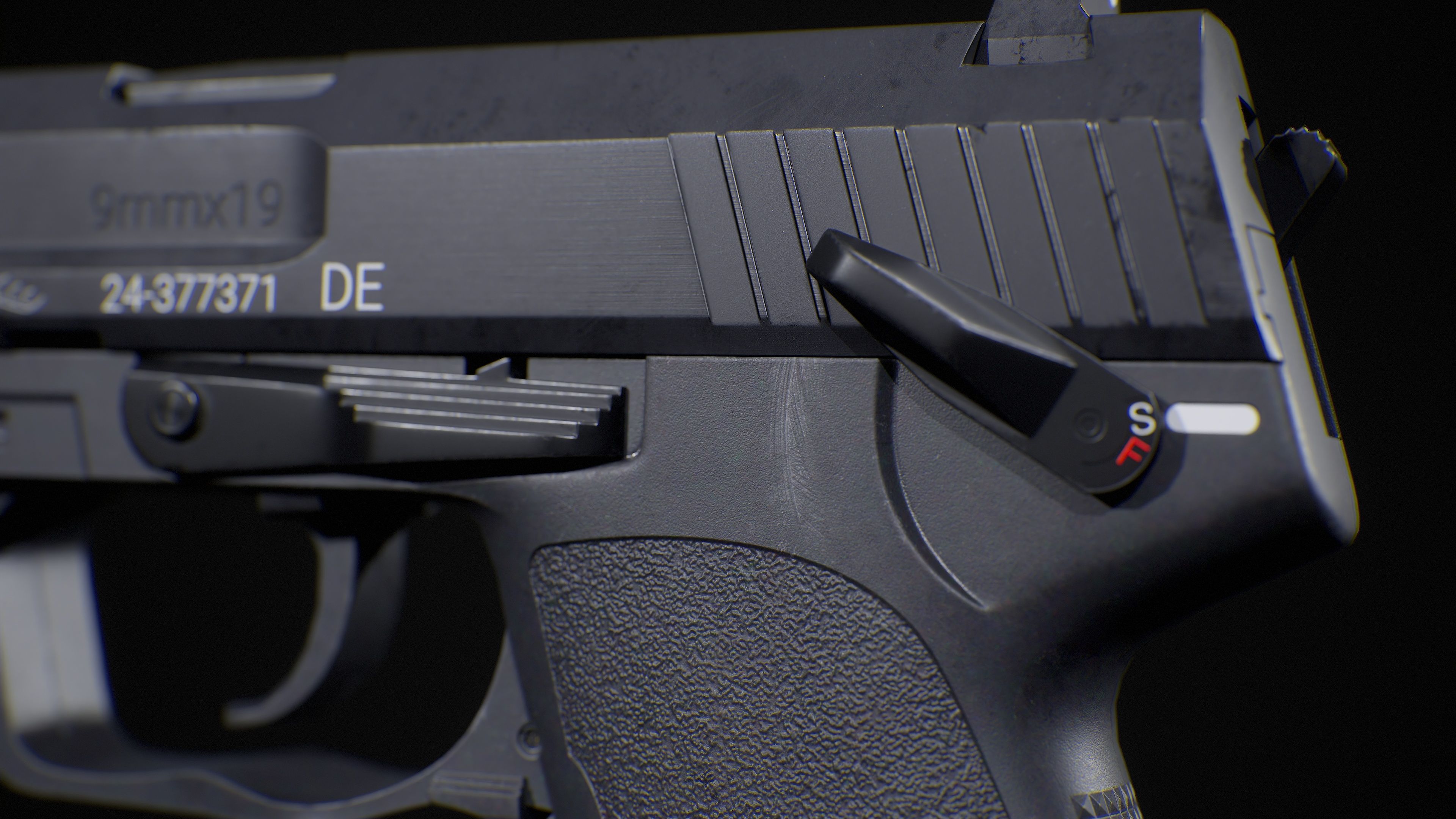 HK USP Low-poly 3D model_7