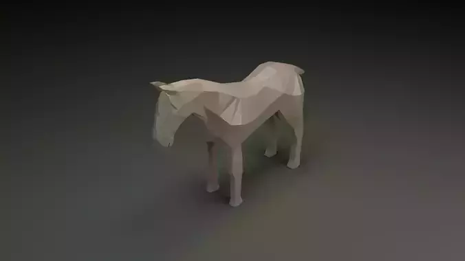 Horse Low-poly 3D model