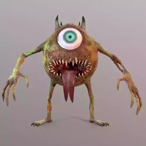 Mike Wazowski Scary Monster 3D model