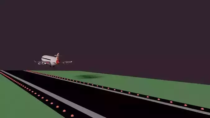 boeing plane Free low-poly 3D model