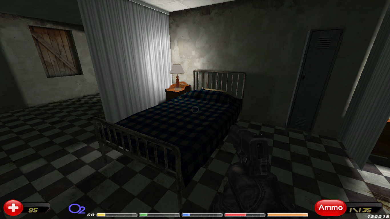 Bed for Prisons Hospitals Hotels Low-poly 3D model_6