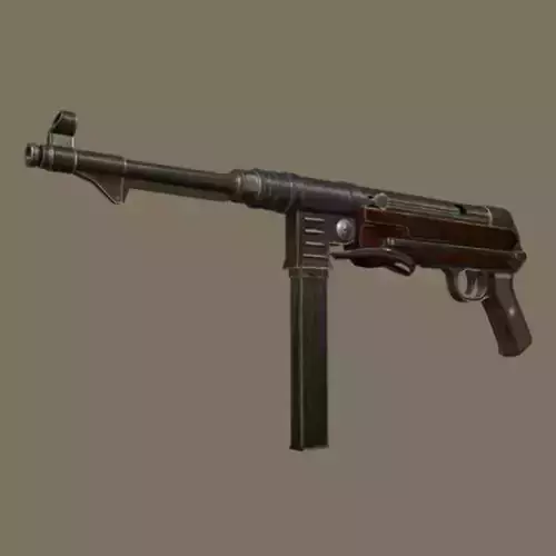 MP40 ww2 Low-poly 3D model