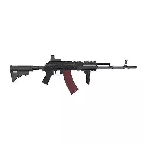 AK-74M Tactical Low-poly 3D model