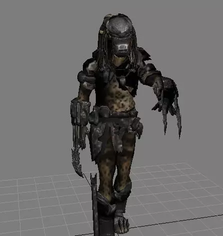 predator he is space strongest warrior Free low-poly 3D model_0