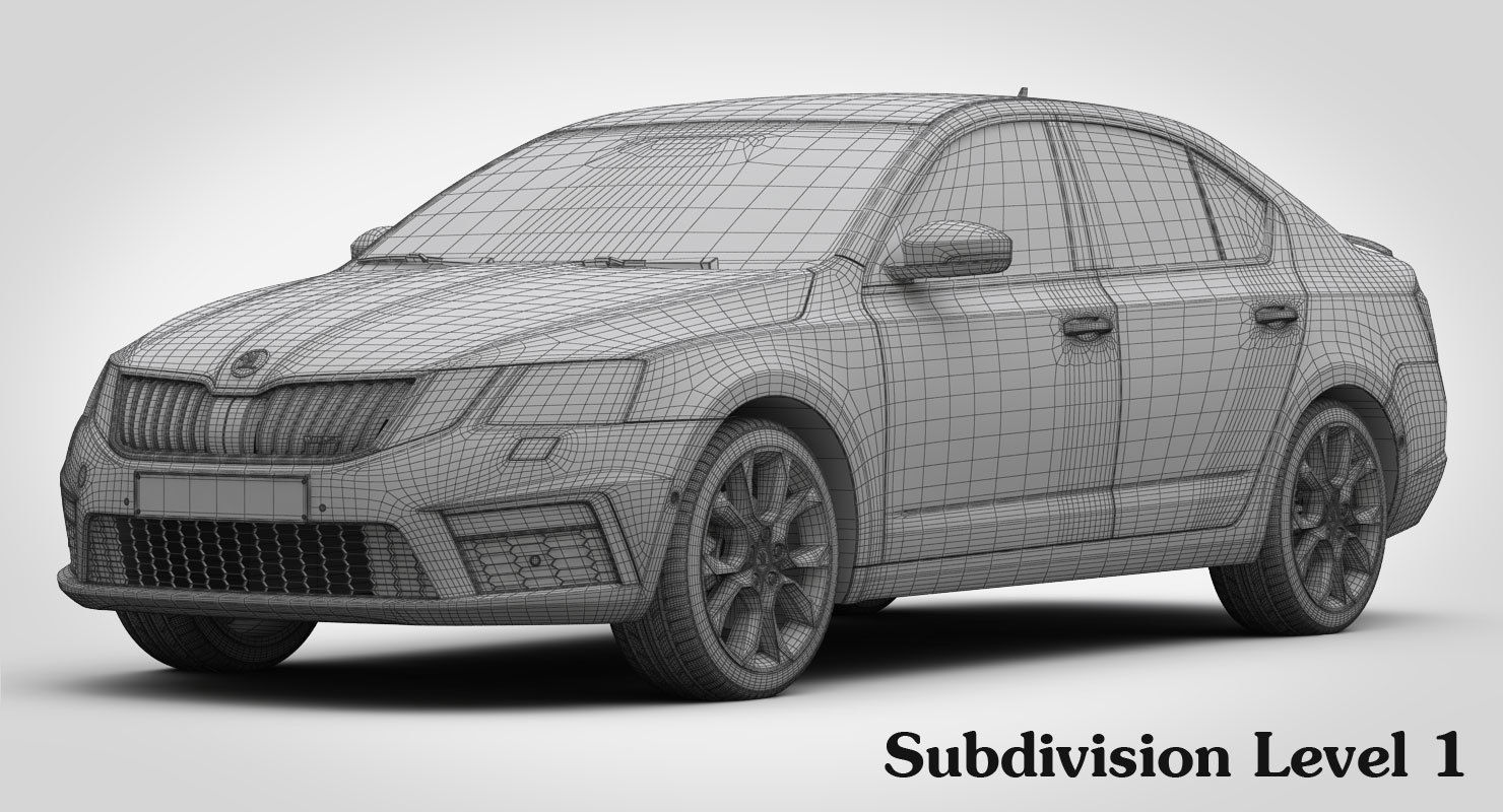 Skoda Octavia RS 2017 3D model_21