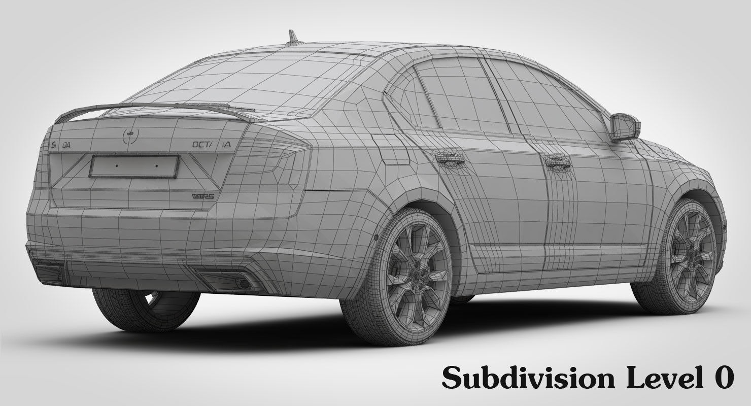 Skoda Octavia RS 2017 3D model_22