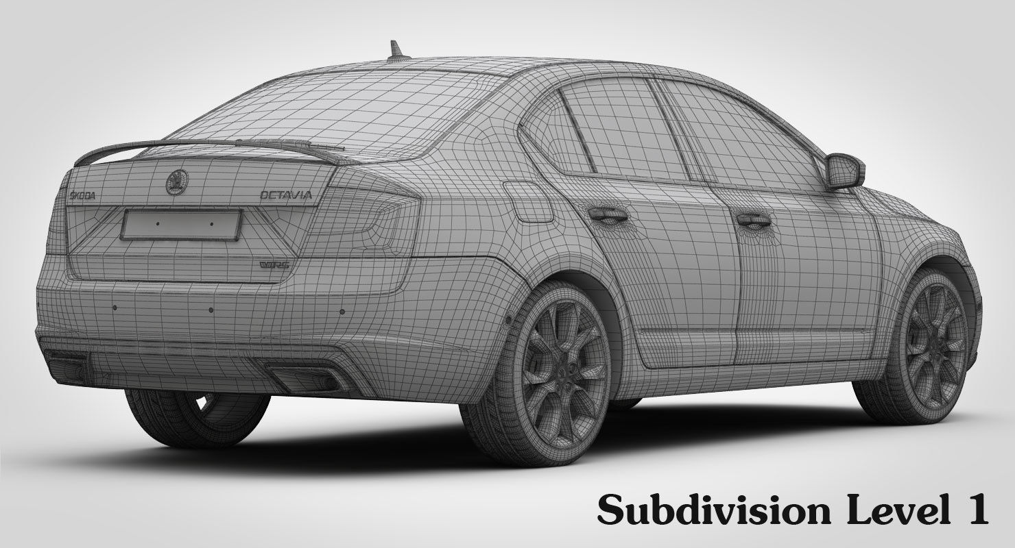Skoda Octavia RS 2017 3D model_23