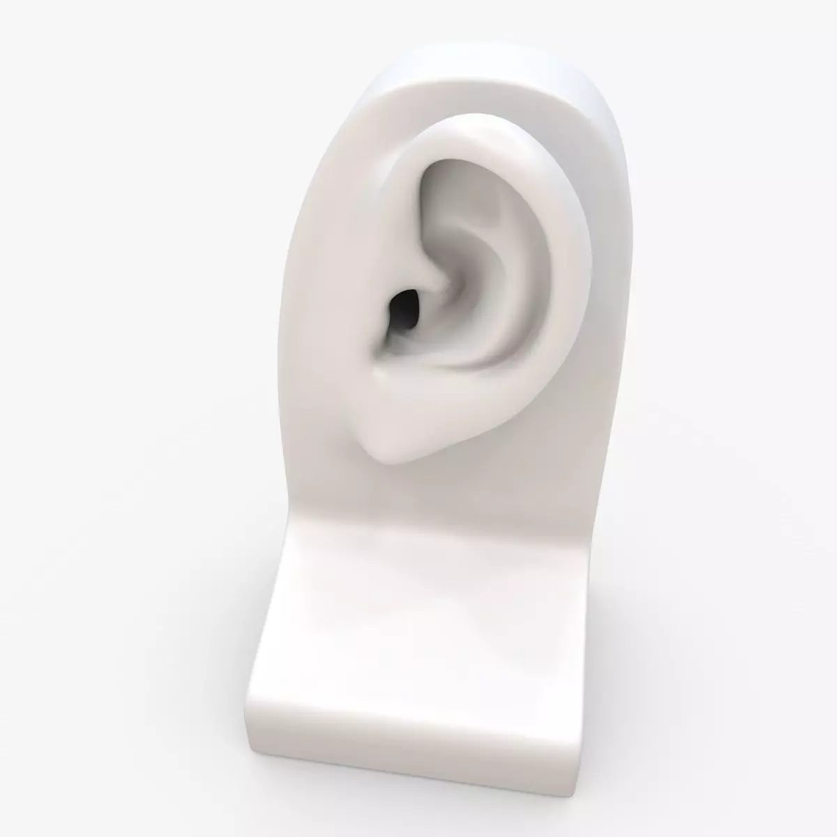 Ear 3D model Low-poly 3D model