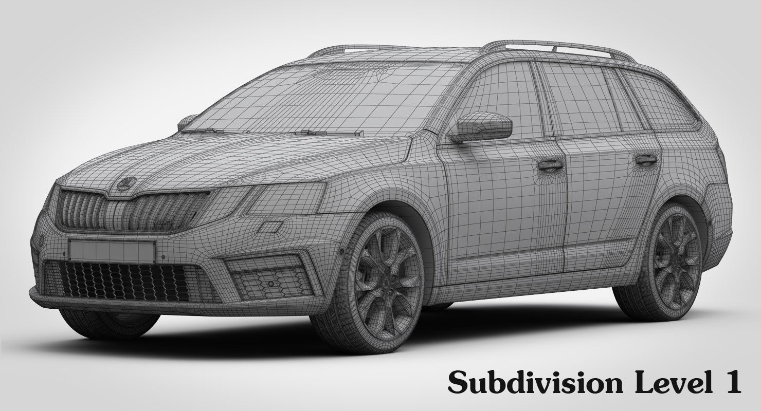 Skoda Octavia Combi RS 2017 3D model_20