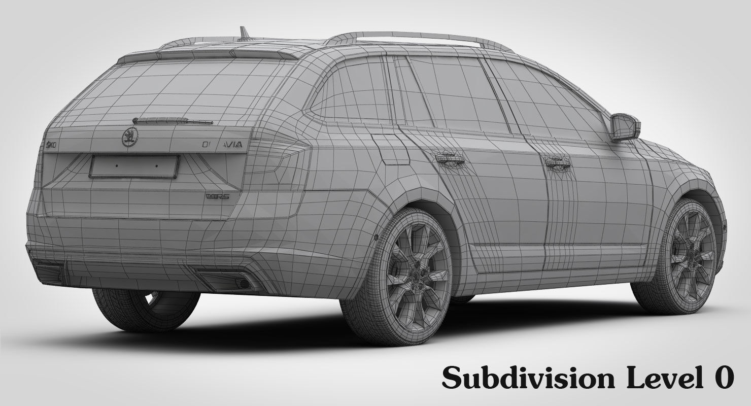 Skoda Octavia Combi RS 2017 3D model_22