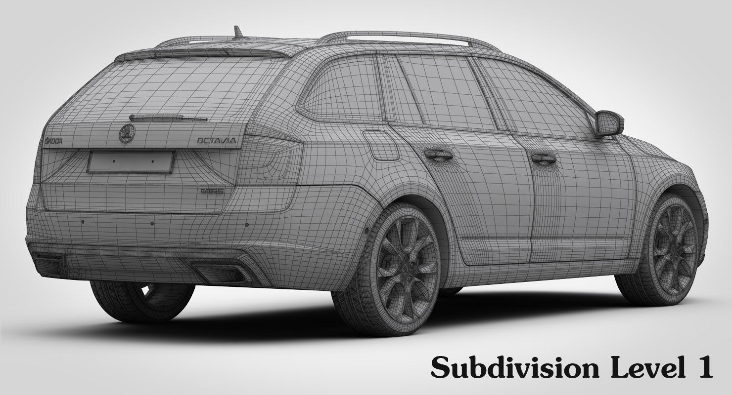 Skoda Octavia Combi RS 2017 3D model_23