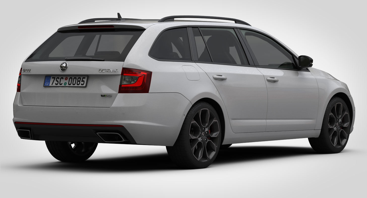 Skoda Octavia Combi RS 2017 3D model_1
