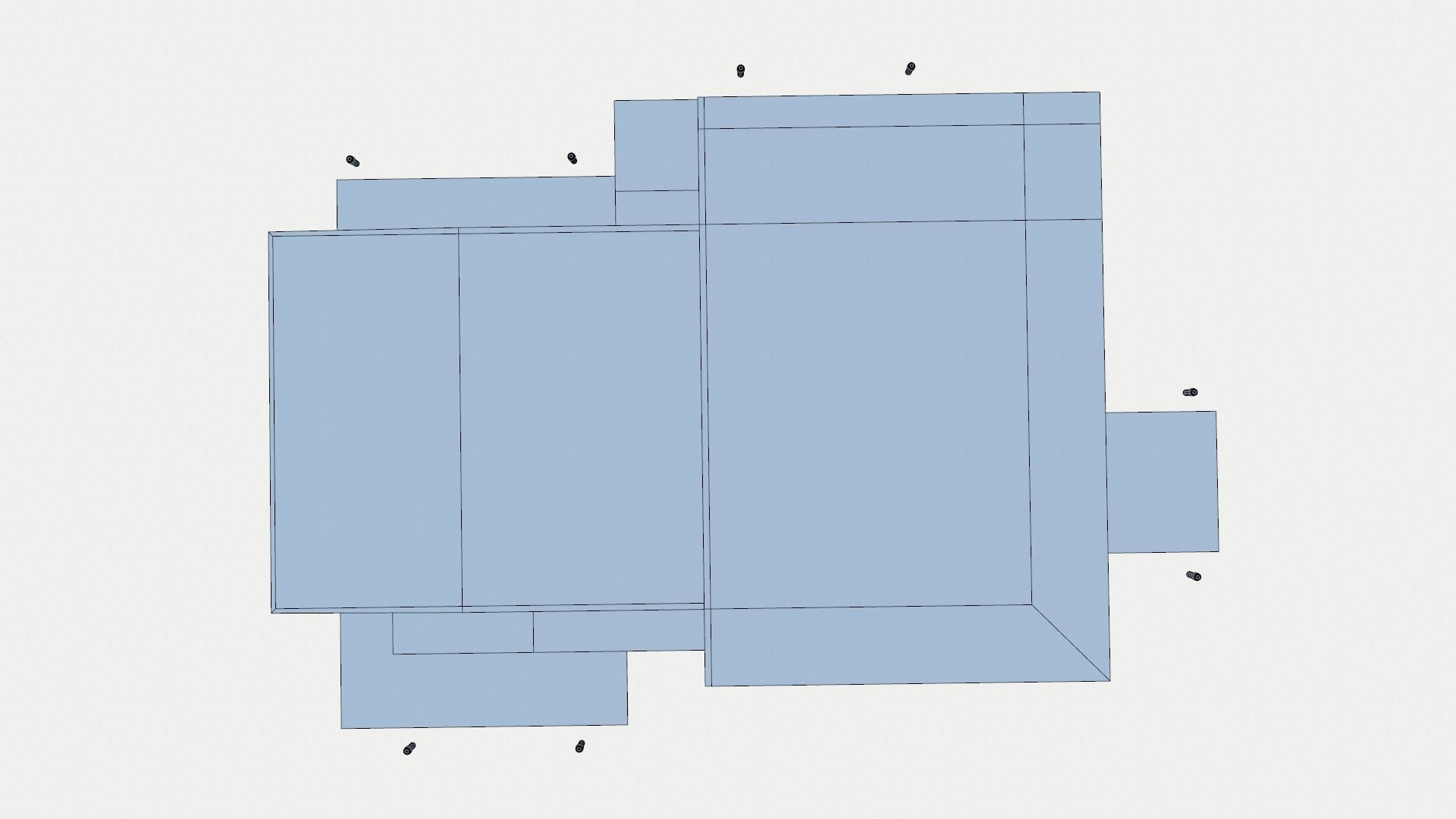 Loft Style House Low-poly 3D model_7