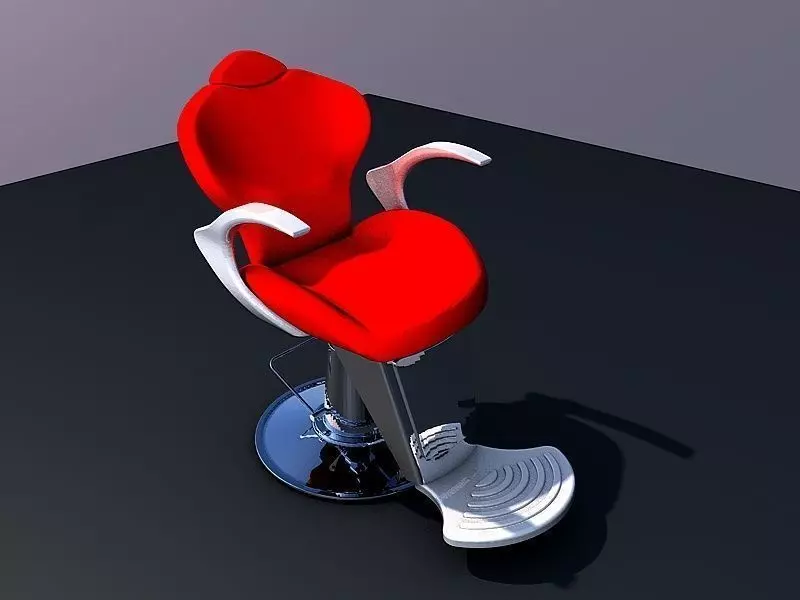 Barber chair 1 3D model