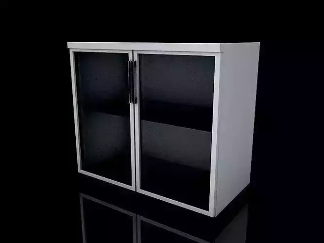 Glass file cabinet