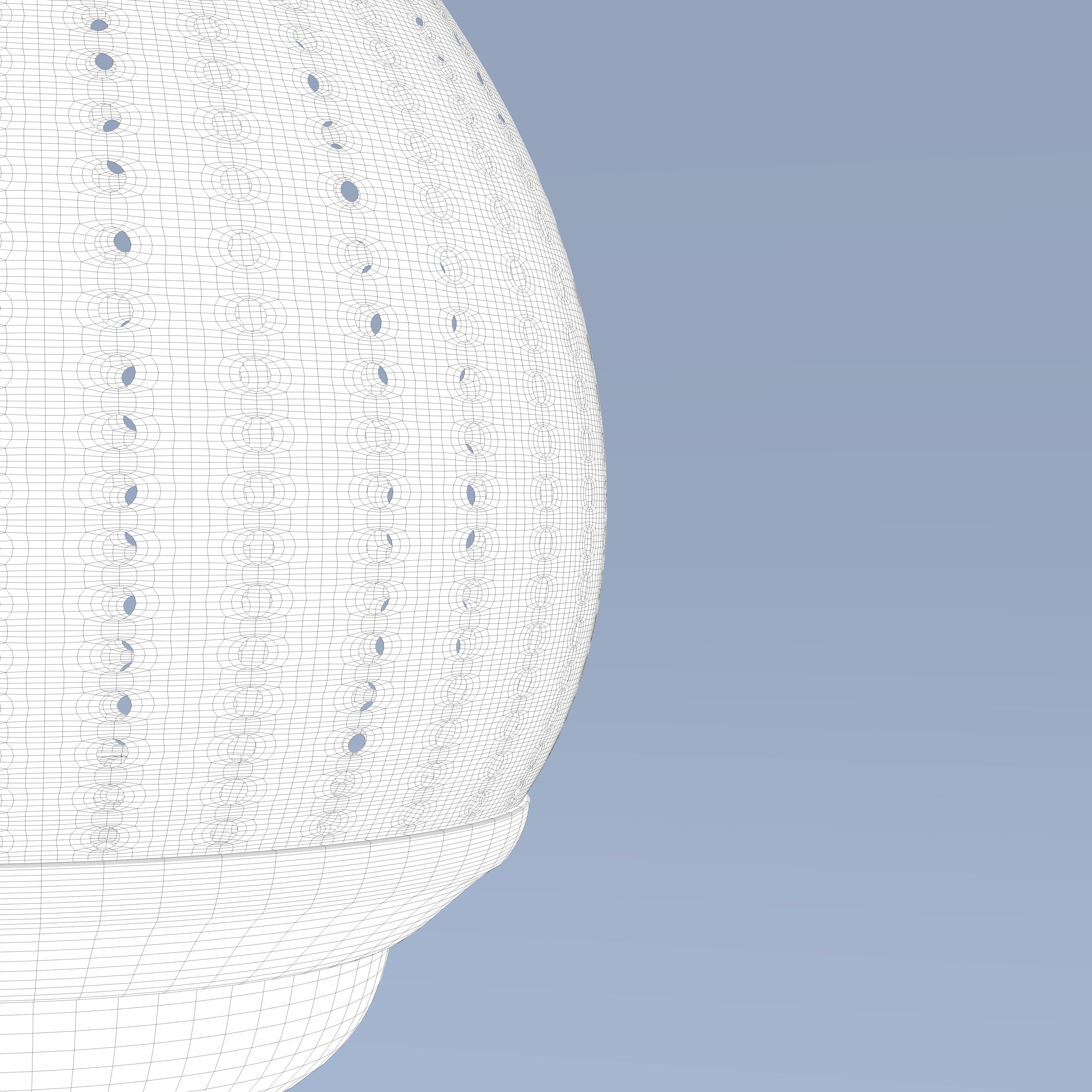 Moroccan Perforated Metal Conical Lantern 3D model_6