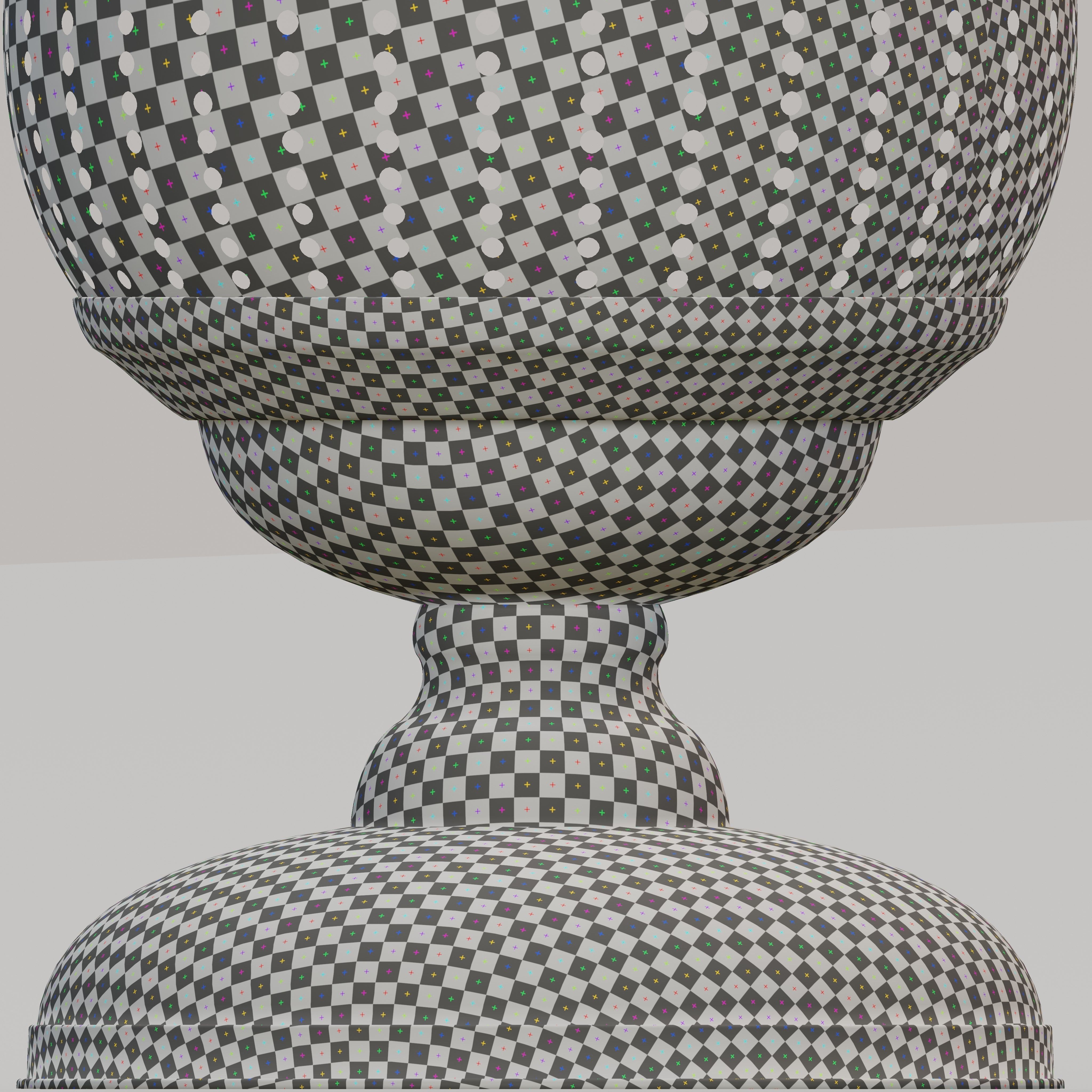 Moroccan Perforated Metal Conical Lantern 3D model_11