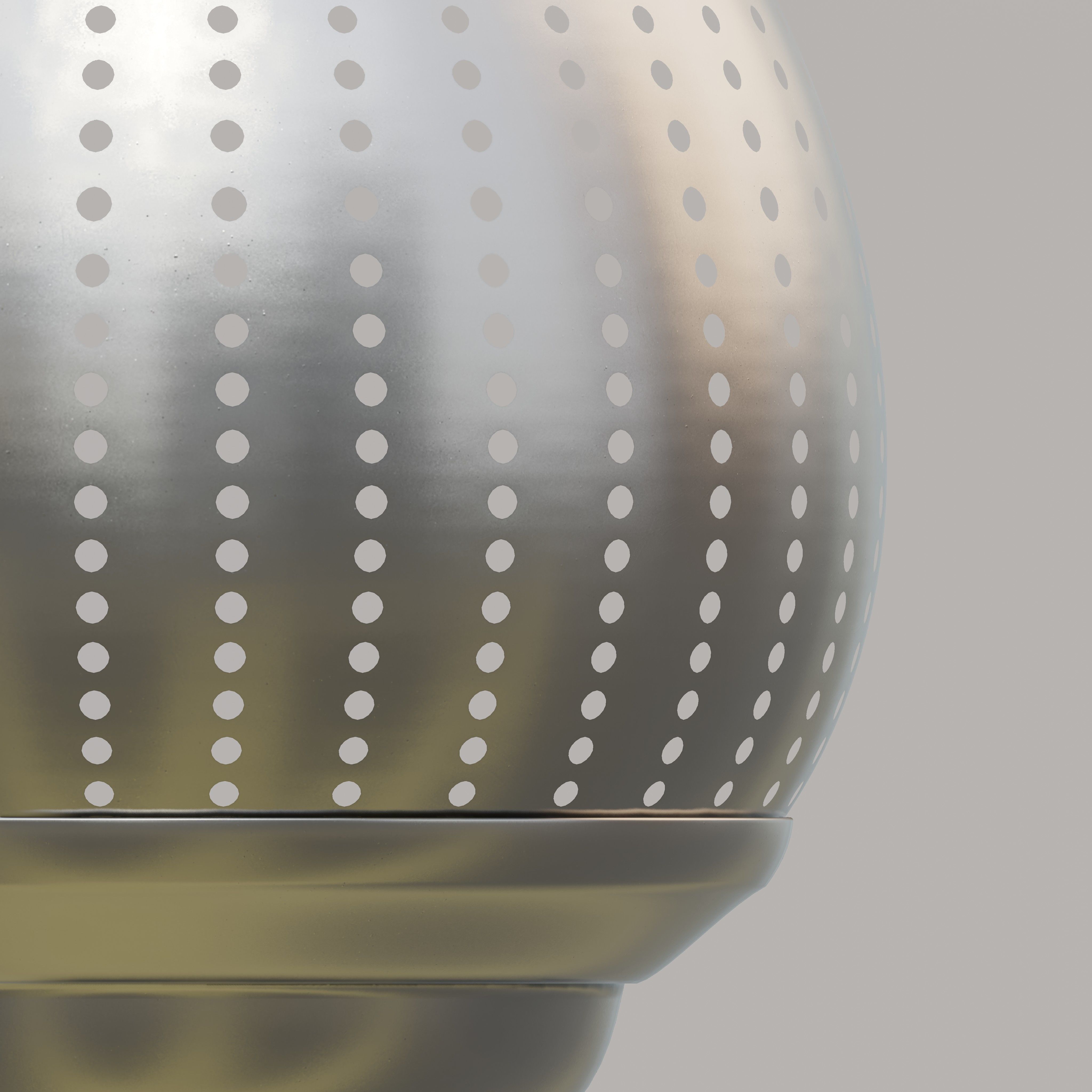 Moroccan Perforated Metal Conical Lantern 3D model_2