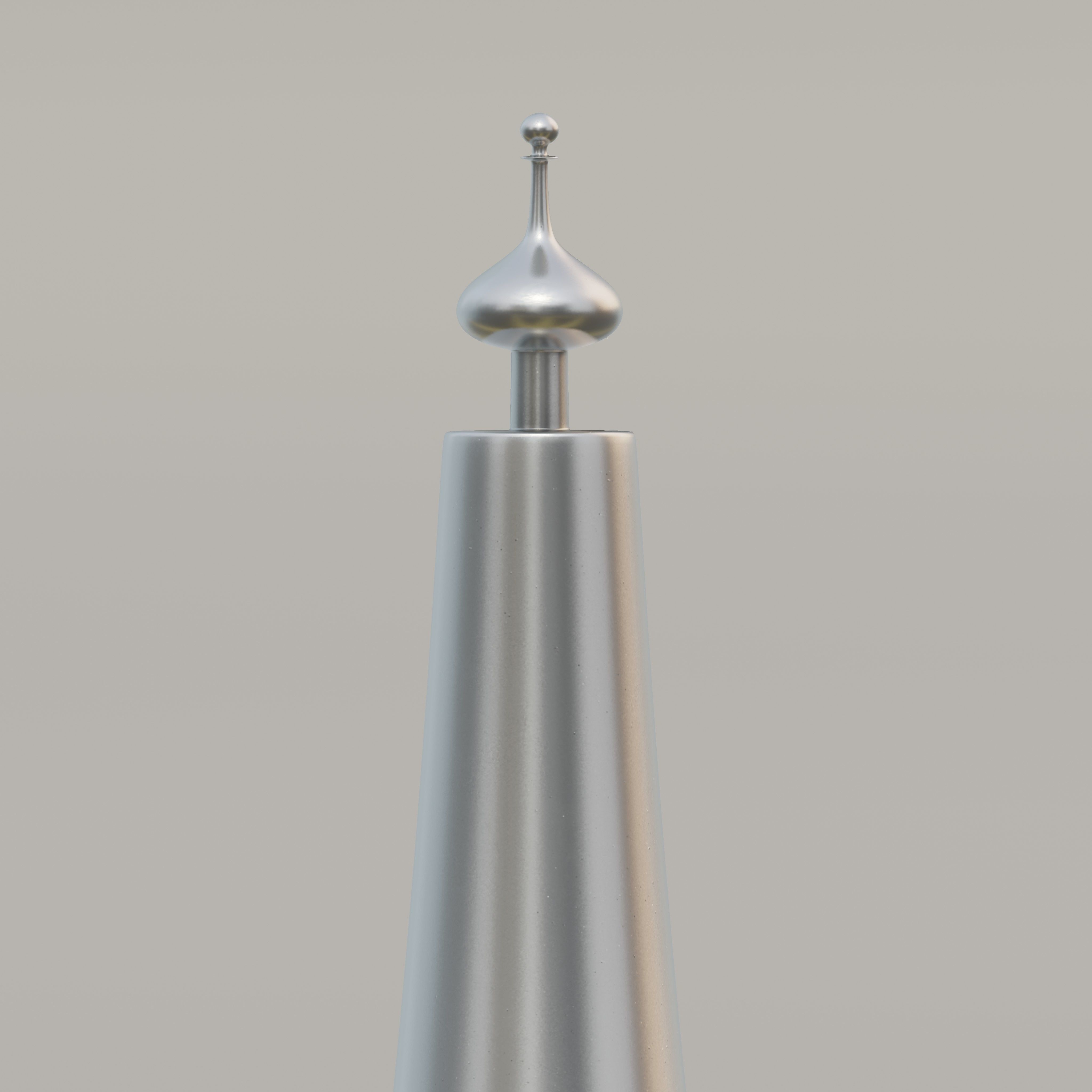 Moroccan Perforated Metal Conical Lantern 3D model_1
