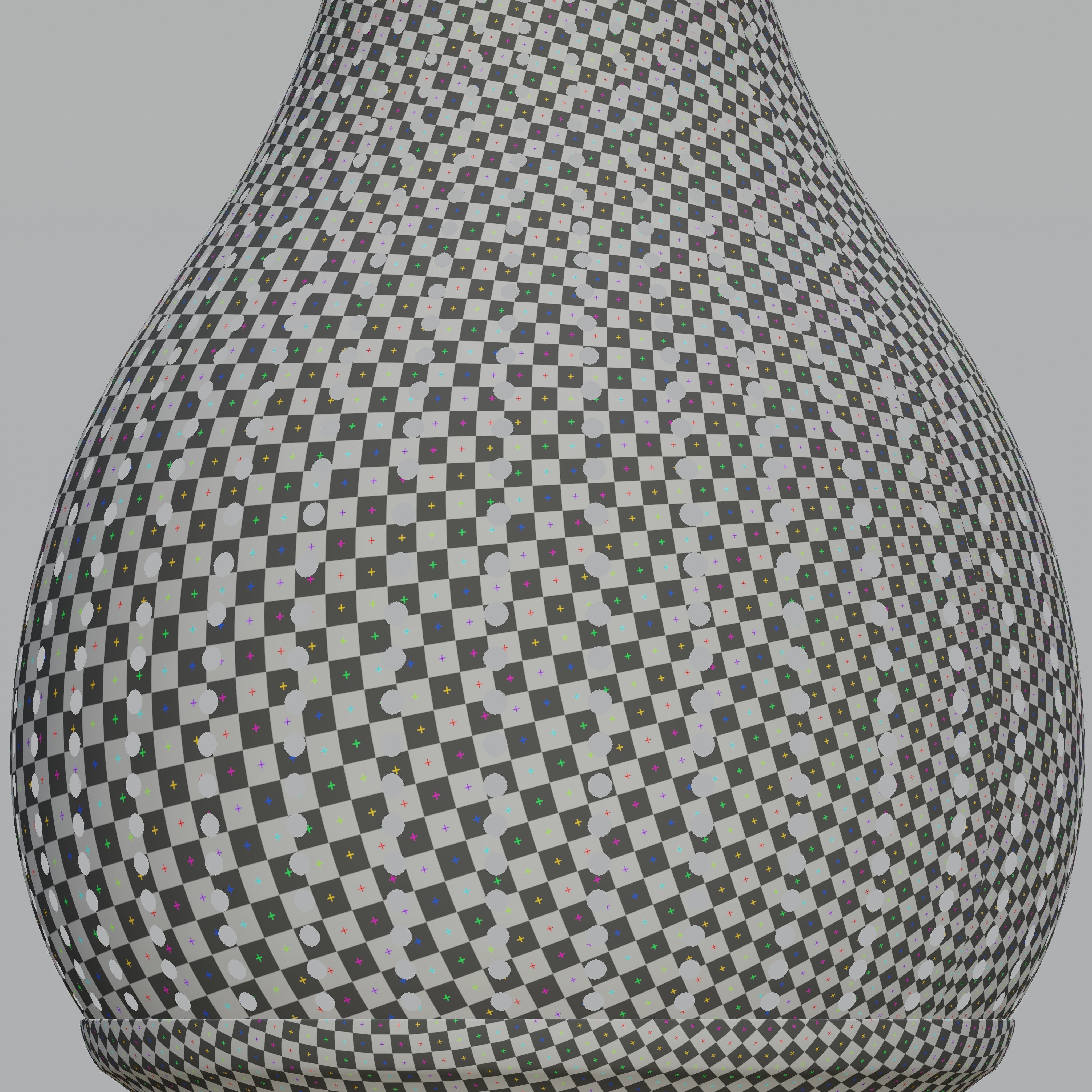 Moroccan Perforated Metal Conical Lantern 3D model_10