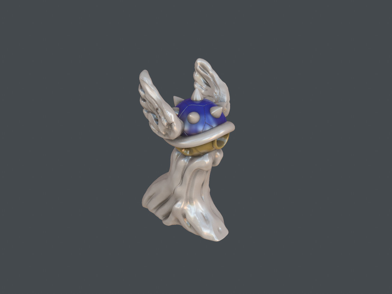 Blue Shell 3D print model_1