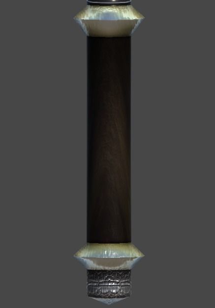 Battle ax1 Low-poly 3D model_5